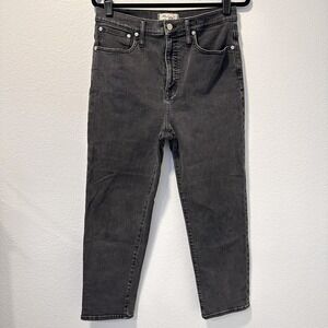 Madewell Women's Size-30 Black Wash Classic Straight Leg Jeans